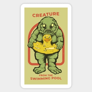 Creature From The Swimmning Pool Magnet